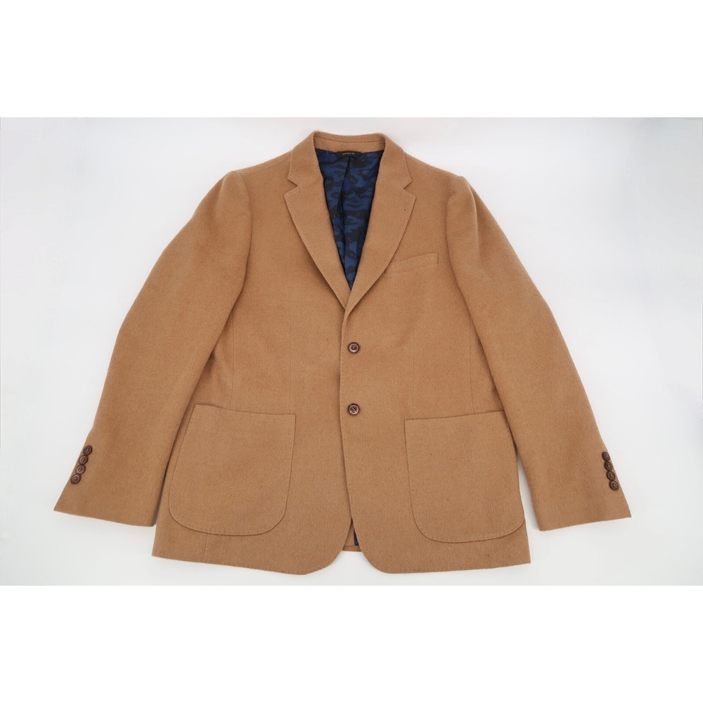 Allen‎ Edmonds Men's 46R Wool Blend Sport Coat Blazer Jacket 46 Camel